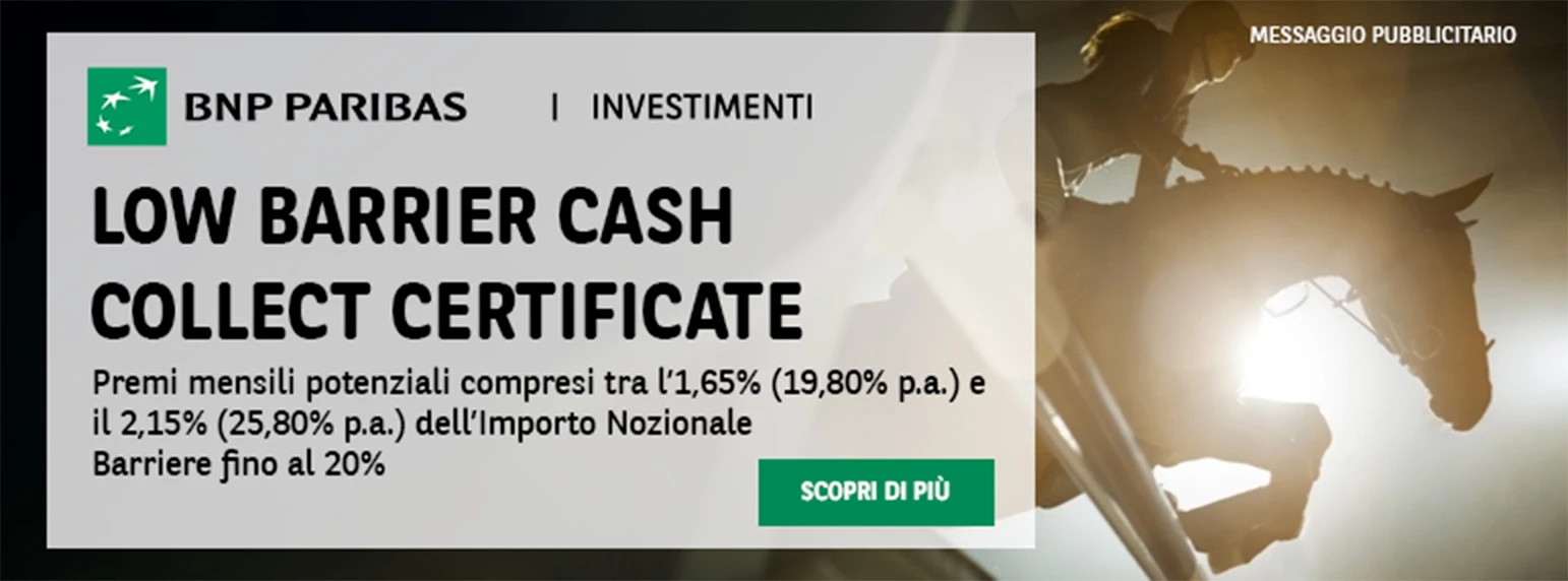 Low Barrier Cash Collect - Investimenti Certificate