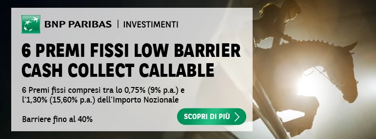 Low Barrier Cash Collect - Investimenti Certificate